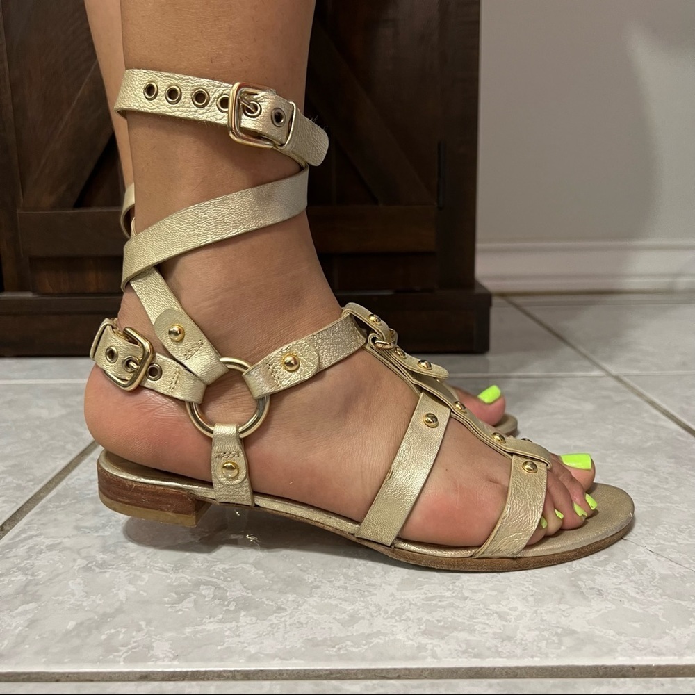Stuart Weitzman On The Run Gladiator Sandals - image 3